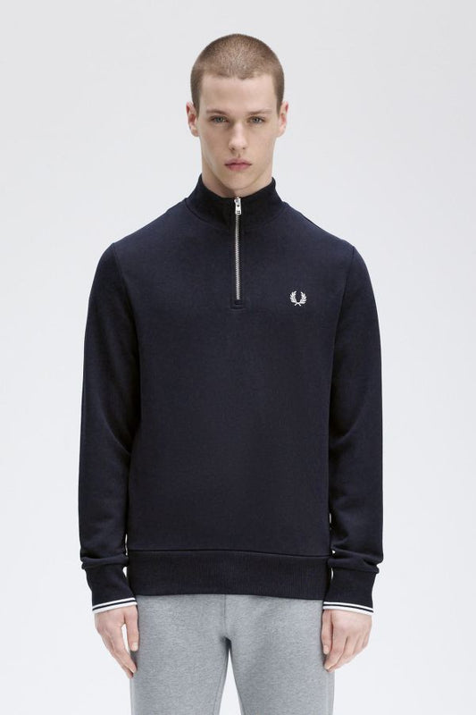 Felpa mezza zip FRED PERRY