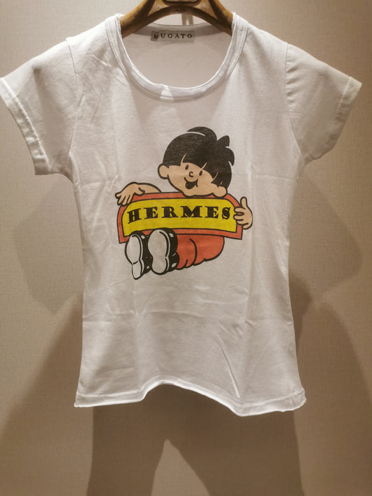 T-shirt MUGATO stampa Hermes